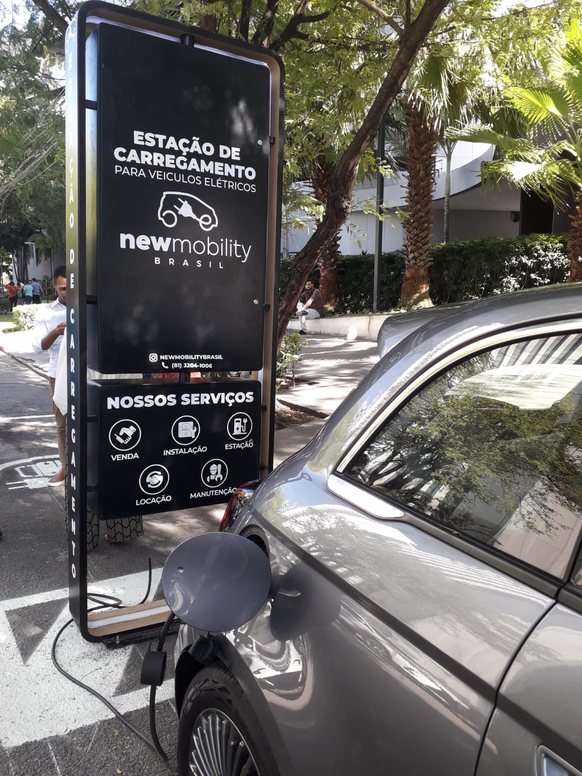 Ponto de recarga de veículos elétricos do EITA Labs New Mobility