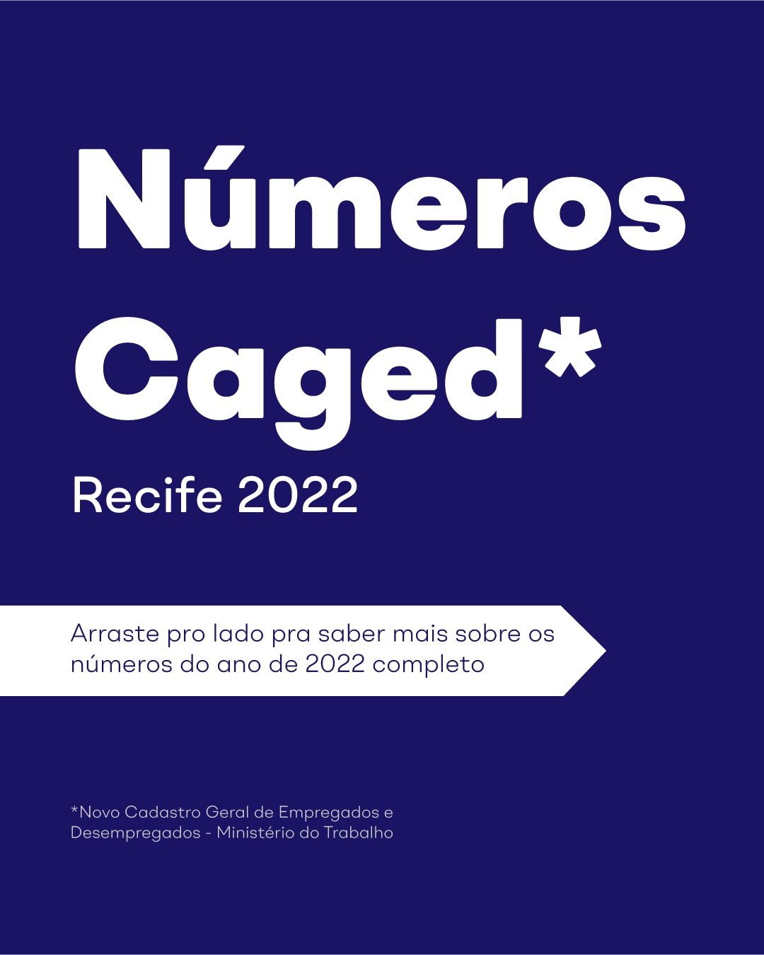 Empregos Recife Caged 2022 - Capa